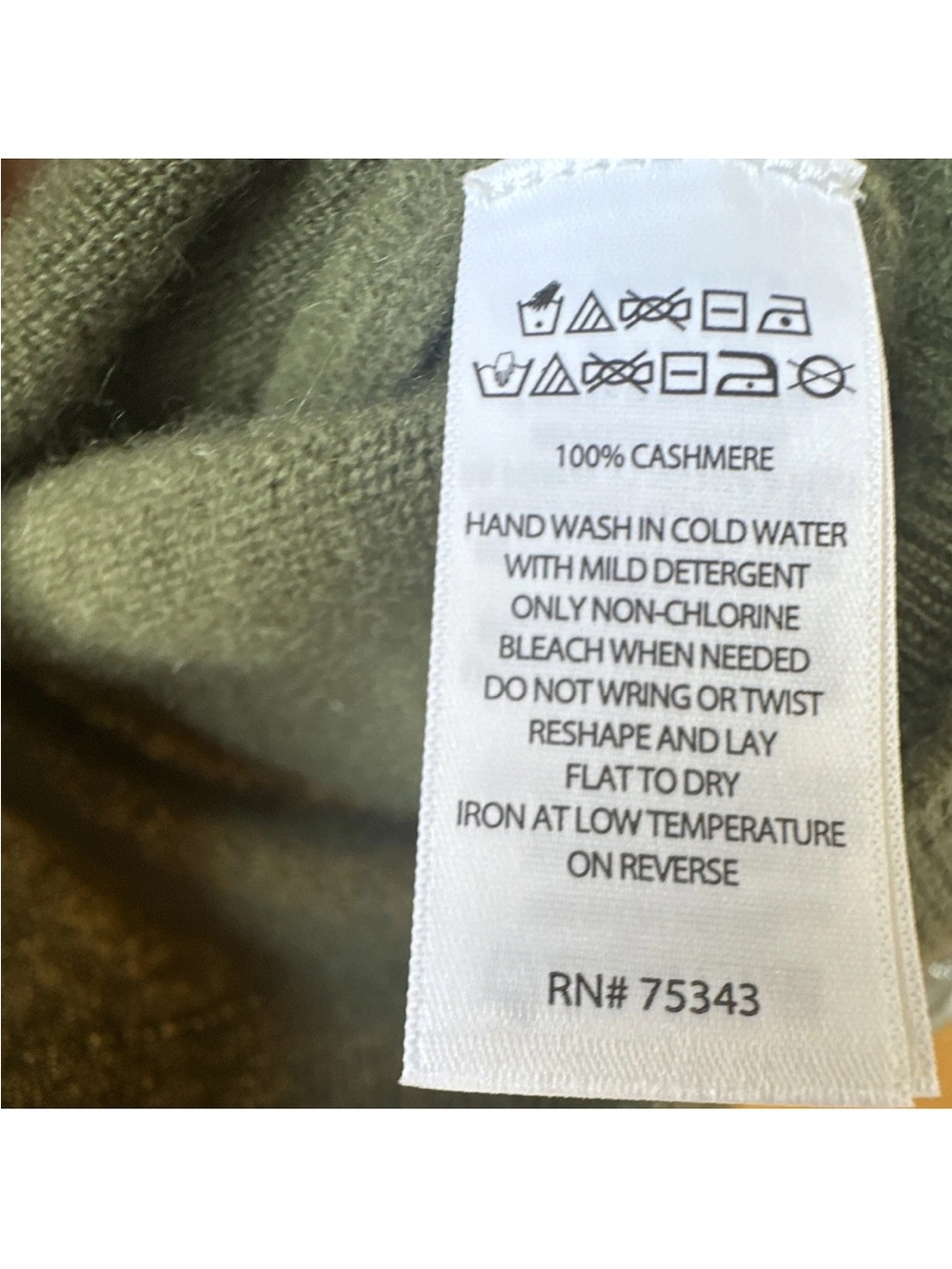 Joie Olive Green Cashmere Sleeveless Button-Front Vest - Picture 2 of 7